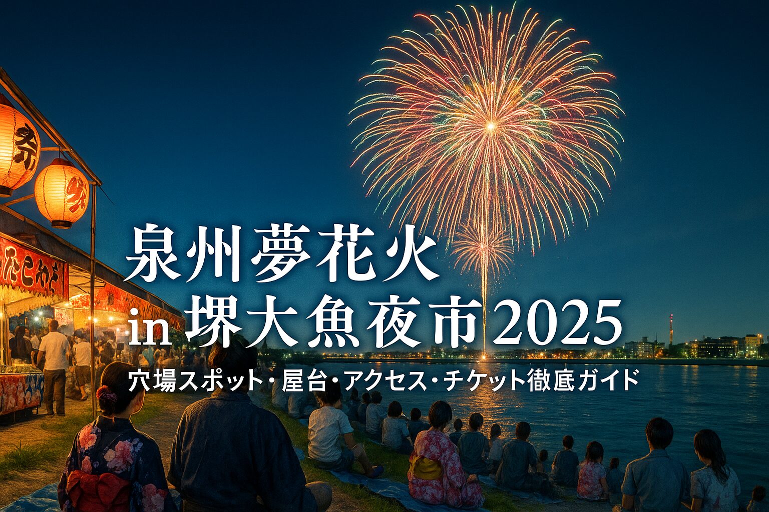 泉州夢花火 in 堺大魚夜市2025｜無料で見れる穴場スポット・屋台・駐 